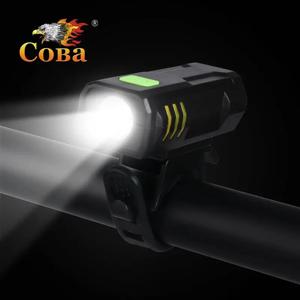 COBA 자전거 USB 충전식 LED 조명, 다기능 도로 MTB 사이클링 안전 전조등, 고휘도