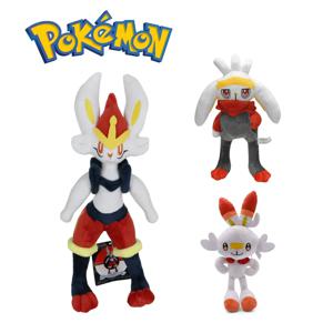 Scorbunny Evolution Rabboot 봉제 인형 던지기 베개, 집 장식, 귀여운 토끼 크리스마스 선물, 어린이 친구