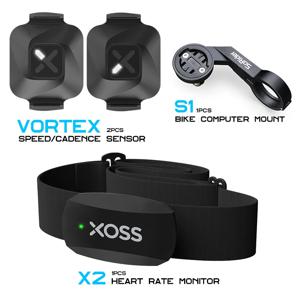 XOSS 와류 속도 케이던스 센서, X2 심박수 모니터, S1 자전거 컴퓨터 GPS 마운트, GARMIN iGPSPORT BSC100s Bryton G2 plus G +