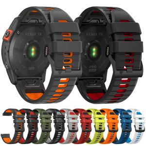 Garmin Fenix ​​7 7X 6X 6 Pro 5 5X Plus Epix Gen2 Enduro 2 손목 스트랩 QuickFit 릴리스 팔찌 용 22 26MM 실리콘 시계 밴드 스트랩