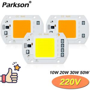 COB 칩 LED 램프, 스마트 IC, 드라이버 필요 없음, 투광 조명 스포트라이트용 LED 전구 램프, DIY 조명, 220V, 10W, 20W, 30W, 50W