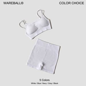 WAREBALL 심리스 요가 세트, 여성용 크롭탑 브라 레깅스, 피트니스 체육관 운동 반바지, 스포츠웨어, 체육관 세트, 2 개