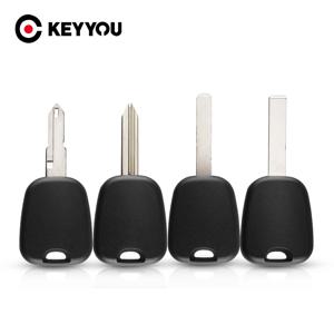 KEYYOU 10pcs 푸조 106 107 307 207 306 406 시트로엥 C2 C3 C4 SX9 NE73 VA2 HU83 트랜스 폰더 자동차 키 쉘 포브 케이스