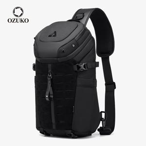 OZUKO 대용량 남성 숄더 백 방수 슬링 크로스 바디 백 남성용 짧은 여행 메신저 백 패션 품질 가슴 가방