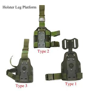 에어소프트 범용 총 홀스터 드롭 레그 플랫폼 사냥 홀스터 액세서리, P226, 1911, 글록 17, 19, M9, USP