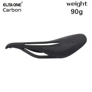 Elitaone 자전거 새들 카본 MTB 로드 바이크 초경량 새들, UD 베어 카본 마감, 90g 240x143mm