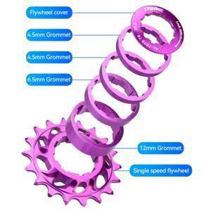 TANKE-단일 속도 플라이휠 변환 키트, 18T,HG 카세트 코그, 프리휠 체인용 MTB 로드 바이크 스프로킷, 7075 알루미늄 합금