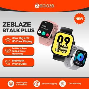 Zeblaze Btalk Plus 음성 통화 스마트워치, 2.03 인치 HD 컬러 디스플레이, 건강 및 피트니스 추적 스마트 워치, 남녀공용, 신제품