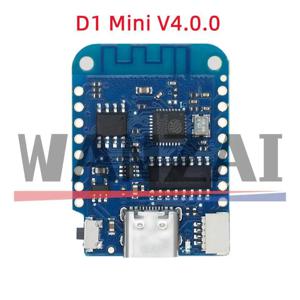 WEMOS D1 미니 TYPE-C USB 와이파이 사물 인터넷 보드 기반, V4.0.0, ESP8266, 4MB 마이크로파이썬 Nodemcu Arduino 호환