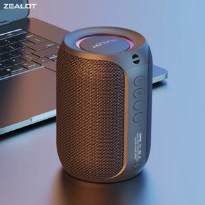 Zealot-S32PRO 강력한 블루투스 스피커, 베이스 무선, LED 조명, 야외 스피커, 서브우퍼, 방수 사운드 박스 지지대