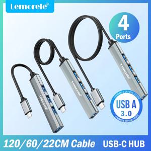 Lemorele USB C 허브 3.0 롱 케이블, OTG 4 포트 타입 C 허브, 멀티 스플리터 어댑터, 노트북 액세서리, 샤오미 레노버 맥브용