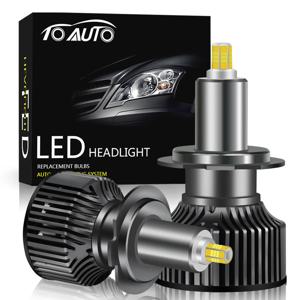 H1 H7 Led 자동차 헤드 라이트 전구, H8 H11 60000LM 조명 HB3 9005 HB4 9006 Hir2 9012 Turbo Bi Led 프로젝터 렌즈 자동 안개등