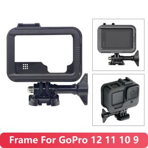 GoPro 12 용 보호 프레임 케이스 캠코더 하우징, Go Pro Hero 11 10 9 용 콜드 부츠 포함, 액션 카메라 액세서리