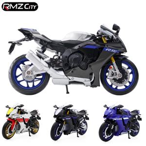 야마하 YZF-R1M 2022 장난감 오토바이 모델, RMZ 시티 다이캐스트 레이싱, 스포츠 오토바이 미니어처 컬렉션, 남아용 선물, 1/12