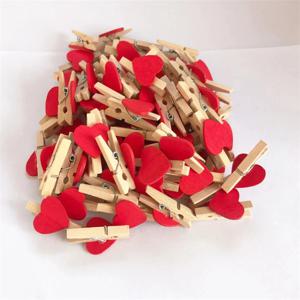 50 개/대 나무 클립 사랑 심장 Clothespin DIY 귀여운 웨딩 장식 공예 Pegs Clothespin 사진 클립 카드 클립