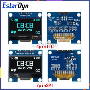 RoHS OLED LCD LED 디스플레이 모듈, 1.3 인치, 화이트, 블루, SPI, IIC I2C 통신, 색상 128x64, 1.3 인치, 1.3 인치 OLED 모듈