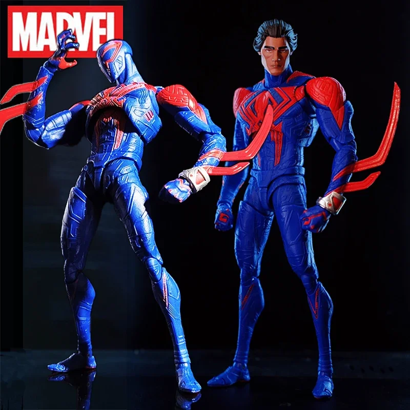 스파이더맨 2099 Shf S.H.Figuarts 스파이더맨 어크로스 더 버스 파트 1 액션 피규어, 조각상 피규어, 장난감 선물, 17cm