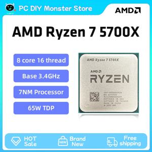 AMD 새로운 Ryzen 7 5700X R7 5700X, 3.4GHz, 8 코어 16 스레드 CPU 프로세서, 7NM L3 = 32M 소켓, AMD AM4 게이밍 프로세서