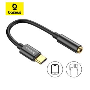 Baseus 이어폰 잭 AUX USB C 케이블, 헤드폰 어댑터, 3.5 잭 오디오 케이블, 화웨이 P20 샤오미 미 10 용, C타입-3.5mm