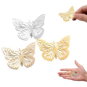 20/30 Pcs/Pack 구리 나비 선조 골드 펜던트 에칭 Embellishments 매력 DIY 팔찌 목걸이 쥬얼리 만들기