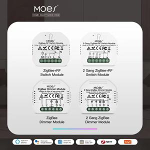 MOES 지그비 3.0 스마트 라이트 스위치 릴레이 모듈, 스마트 라이프, 투야 컨트롤, 알렉사 구글 홈 얀덱스로 2MQTT 설정, 1/2/3 갱