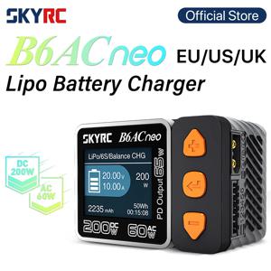 SKYRC 스마트 배터리 B6ACneo 충전기, 밸런스 충전기, 방전기, 디지털 LiPo, LiFe, LiIon, LiHV, NiMH, NiCd, Pb, DC 200W, AC 60W, 10A