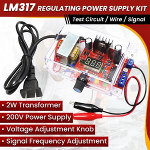 DIY 키트 LM317 조정 가능한 조정 전압 110V 220V-1.25V-12.5V 스텝 다운 전원 공급 장치 모듈 PCB 보드 전자 키트