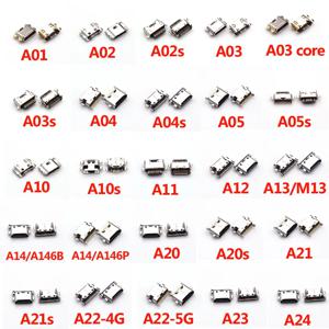 USB 충전기 충전 포트 도크 커넥터, 삼성 A01, A02, A02s, A03s, A03 코어, A04, A05, A05s, A10, A10s, A11, A12, A21s, A20s 용, 10 개