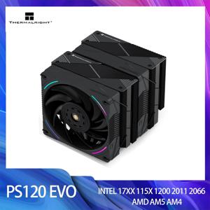 Thermalright PS120 EVO CPU Cool 7 히트 파이프 ARGB 더블 타워 공랭식 라디에이터, 2011 2066 1700 1200 115x AM4 AM5