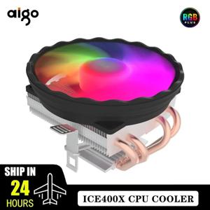 Aigo 프로세서 에어 쿨러 CPU 냉각 선풍기, RGB PWM 4 히트 파이프, Hielera 인텔 LGA 2011 1155 1700 X99 X79 AM4 PC 게이머 선풍기 120mm