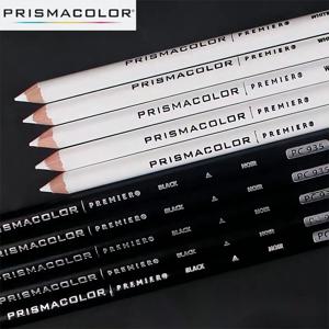 PRISMACOLOR 유성 컬러 연필, 프리미어 아트 전문 블랙 화이트, PC935, PC938 페인팅 드로잉 컬러 연필 용품, 5 개