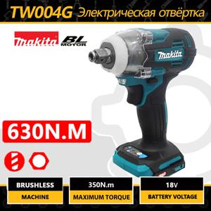 Makita TW004G 무선 스크루 드라이버 기계, 브러시리스 전기 스크루 드라이버, 충전식 드릴 드라이버, Makita 18V