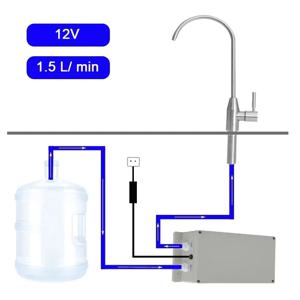 전기 물 펌프 수도꼭지, 갤리 자동 물 흡입 펌프, 캐러밴 모터홈 보트 주방 물 펌프, 12V, 1.5 L/ min