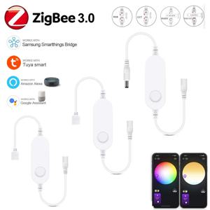 Zigbee 3.0 스마트 LED 컨트롤러, DC5V, 12V, 24V, 조광기, 단색 CCT, RGB, RGBW, RGBCCT, LED 스트립, Alexa SmartThings, zigbee2mqtt