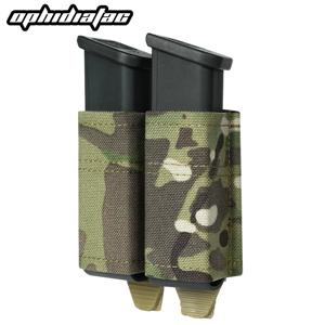 나일론 지지대 클립이 있는 권총 탄창 가방, 단일 탄창 가방, 더블 탄창 사냥 스탠드, 빠른 9mm