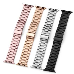 Apple Watch 밴드 용 스테인레스 스틸 스트랩 44mm 45mm 38-42-40-41mm 금속 링크 팔찌 iWatch 시리즈 10 8 7 6 5 4 3 se Ultra 49m