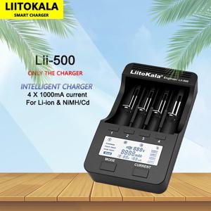 LiitoKala Lii-500 18650 배터리 충전기, NiMH 1.2V 및 리튬 이온 3.7V 배터리, AA AAA 26650 18490 22650 적합