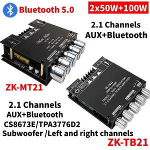 ZK-1002T 블루투스 호환 앰프, HIFI 2.0 채널, 100W x 2 오디오 모듈 키트, 조정 서브우퍼 앰프 보드 채널