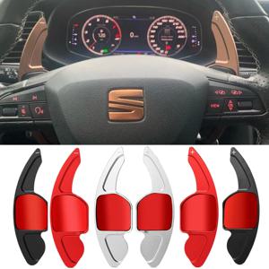 좌석 용 자동차 시프트 패들 Leon ST 5F FR Cupra Ateca Ibiza 6P Arona Tarraco Alhambra 스티어링 휠 확장 시프터 DSG 스티커