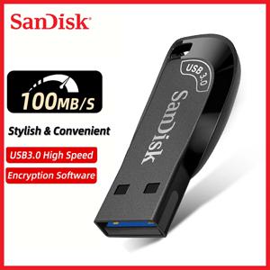 SanDisk USB 3.0 플래시 드라이브, 펜 드라이브 메모리 스틱, 블랙 U 디스크, 미니 펜드라이브, 블랙 외장 스토리지, CZ410, 32GB, 64GB, 128GB, 256GB