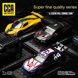 CCA MSZ 1:43 BMW M4 DTM 람보르기니 마세라티 맥라렌 랜드로버 가드 벤츠 자동차 모델, 헬멧 아크릴 상자 합금 자동차 장난감