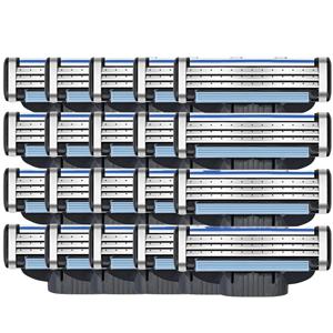 남성용 하이 퀄리티 교체 범용 핸들, 3 레이어 블레이드 면도기 헤드, 새로운 디자인, 3 레이어 듀얼 컬러