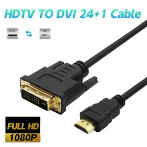 DVI에 HDMI HDTV에 DVI 24 + 1 남성 HDTV 노트북 컴퓨터 프로젝터 확장을 위한 디지털 방식으로 비디오 케이블 어댑터