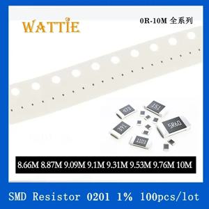 SMD 칩 저항기 1206 1% 170 값 (0R-10M), 100PCs/로트, 1/16W, 1/4W, 3.2mm x 1.6mm