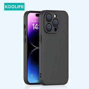 Koolife 액체 실리콘 휴대폰 보호 케이스, 아이폰 15, 14, 13, 프로 맥스, 15, 14 플러스, 13 용, 랜야드 구멍이 있는 도파민 컬러