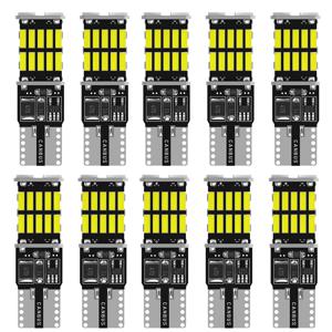 10x T10 W5W Canbus 자동차 LED 전구, BMW 미니 쿠퍼 R56 R53 E90 E46 F20 F10 E39 Z4 인테리어 돔 라이트 트렁크 램프 주차 조명