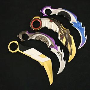 발로란트 게임 주변기기 무기 모델, Karambit Uncut 발리송 장난감 검, 코스프레 금속 선물, 소년 컬렉션 장식, 16cm