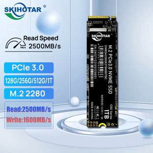 SKIHOTAR 노트북 컴퓨터 PC 서버용 솔리드 스테이트 드라이브, 2280 SSD PCIe3.0 NVMe, 128GB, 256GB, 512GB, 1TB, 2500 MB/s, M.2 i350