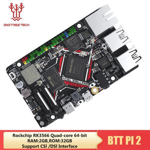 BIGTREETECH BTT PI 2 RK3566 쿼드 코어 RAM 2GB ROM 32GB 2.4G 와이파이 40 핀 GPIO VS 라즈베리 PI, 클리퍼 3D 프린터 부품 DIY