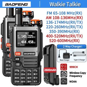 Baofeng UV-K61 워키토키 멀티 밴드 무선 복사 주파수 999CH C타입 AM DTMF NOAA UV-5R UV 5RH K6 K5(8) 햄 라디오, 1 개 2 개